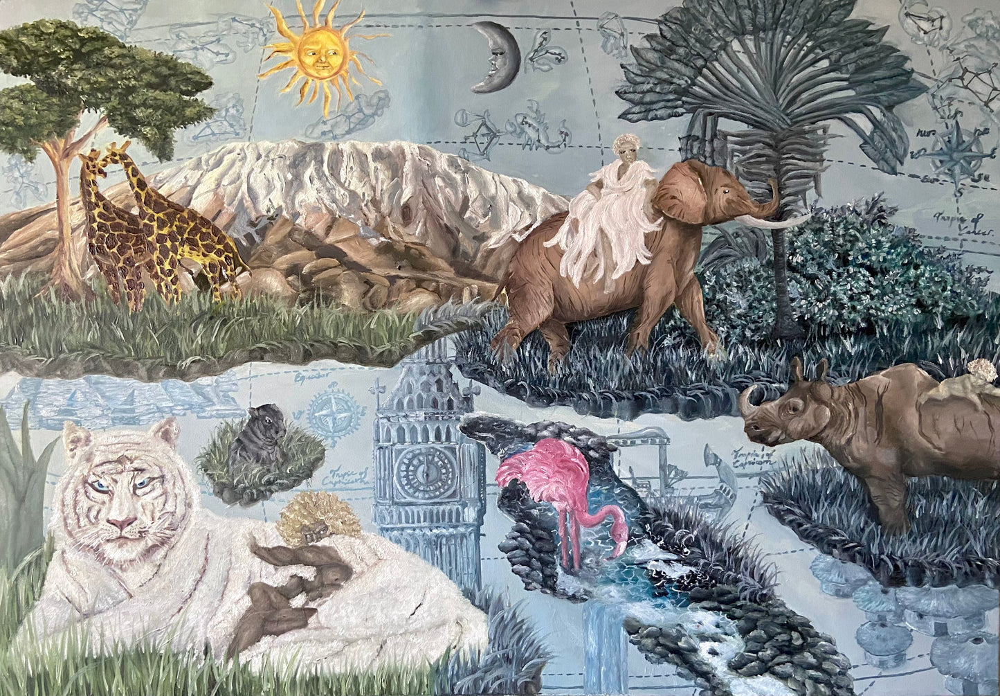“Toile de Jouy” 25 x 42 cm print